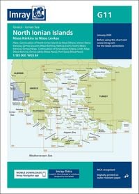 Produktbild: G11 North Ionian Islands, Imray Chart