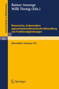 Produktbild: Numerische, insbesondere approximationstheoretische Behandlung von Funktionalgleichungen