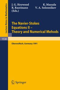 Produktbild: The Navier-Stokes Equations II - Theory and Numerical Methods
