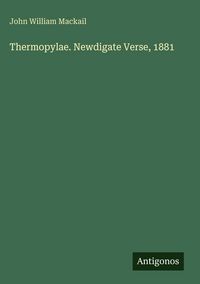 Produktbild: Thermopylae. Newdigate Verse, 1881