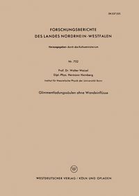 Produktbild: Glimmentladungss&auml;ulen ohne Wandeinfl&uuml;sse