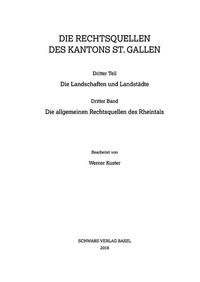 Produktbild: Die allgemeinen Rechtsquellen des Rheintals