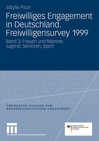 Produktbild: Freiwilliges Engagement in Deutschland. Freiwilligensurvey 1999