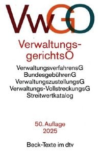 Produktbild: Verwaltungsgerichtsordnung, Verwaltungsverfahrensgesetz. VwGO
