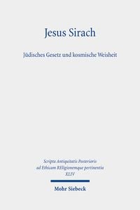 Produktbild: Jesus Sirach, J&uuml;disches Gesetz und kosmische Weisheit