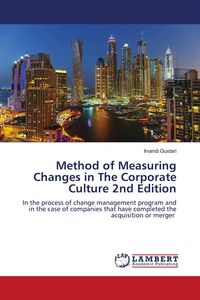 Produktbild: Method of Measuring Changes in The Corporate Culture 2nd Edition