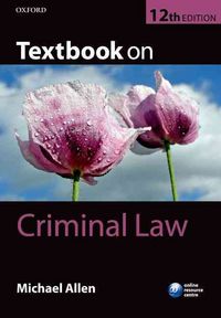 Produktbild: Allen, M: Textbook on Criminal Law