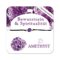 Produktbild: Amethyst Armband mit 1 Edelsteinperle
