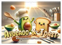 Produktbild: Avocado & Toast - K&uuml;chensp&auml;&szlig;e das ganze Jahr (Wandkalender 2026 DIN A3 quer), CALVENDO Monatskalender