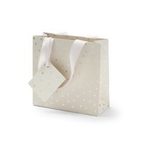 Geschenktasche Stars Grey Gold, maxi hochformat