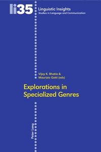 Produktbild: Explorations in Specialized Genres