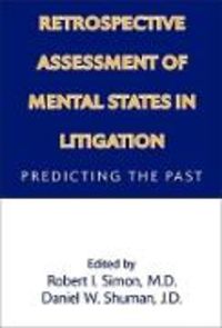 Produktbild: Retrospective Assessment of Mental States in Litigation