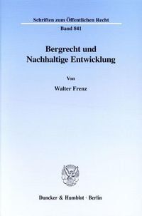 Produktbild: Bergrecht und Nachhaltige Entwicklung.