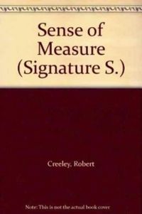 Produktbild: Creeley, R: Sense of Measure