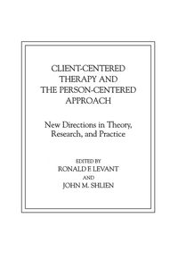 Produktbild: Client-Centered Therapy and the Person-Centered Approach