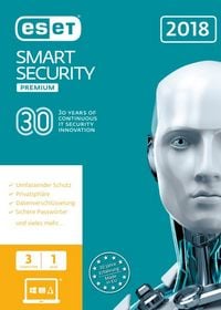 Produktbild: ESET Smart Security Premium 2018 Edition 3 User (FFP) (PC+MAC+Linux)
