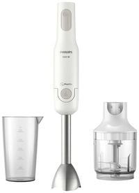 Produktbild: Philips Home HR2535/00 Stabmixer 650 W mit Mixbecher, mit Zerkleinereraufsatz Grau, Wei&szlig;