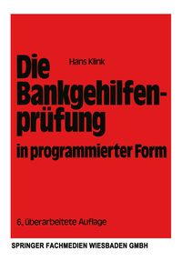 Produktbild: Die Bankgehilfenpr&uuml;fung in programmierter Form