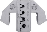 Produktbild: TOOLCRAFT TO-9625860 Crimpeinsatz MCP 6.3/4.8K & SPT Kontakt 0.2 bis 2.5 mm&sup2; Passend f&uuml;r Marke (Zangen) TOOLCRAFT