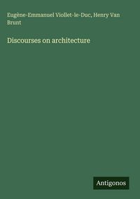 Produktbild: Discourses on architecture
