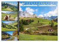 Produktbild: Graub&uuml;ndner Landschaften (Tischkalender 2026 DIN A5 quer), CALVENDO Monatskalender