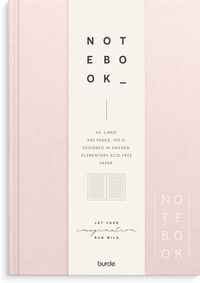 Produktbild: Burde Notizbuch Textil pink liniert A5