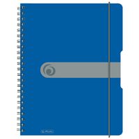 Produktbild: Herlitz Spiralblock A4 to go 80 Blatt kariert blau