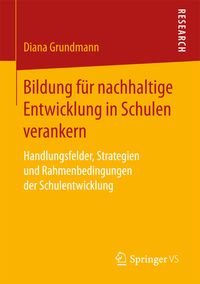 Produktbild: Bildung f&uuml;r nachhaltige Entwicklung in Schulen verankern