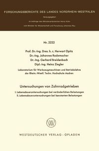 Produktbild: Untersuchungen an Zahnradgetrieben