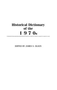 Produktbild: Historical Dictionary of the 1970s