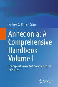 Produktbild: Anhedonia: A Comprehensive Handbook Volume I