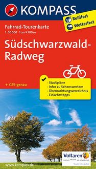 Produktbild: KOMPASS Fahrrad-Tourenkarte S&uuml;dschwarzwald-Radweg 1:50.000