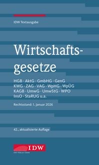 Produktbild: Wirtschaftsgesetze, 42. Auflage