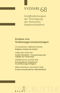Produktbild: Erosion von Verfassungsvoraussetzungen