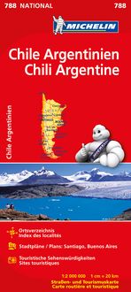 Bild vom Artikel Michelin Nationalkarte Chile, Argentinien / Chili, Argentine 1 : 2 000 000 vom Autor Carte nationale 788