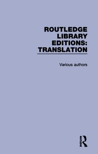 Produktbild: Routledge Library Editions: Translation