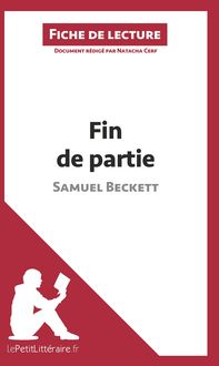 Produktbild: Fin de partie de Samuel Beckett (Fiche de lecture)