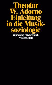 Produktbild: Einleitung in die Musiksoziologie