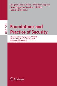 Produktbild: Foundations and Practice of Security