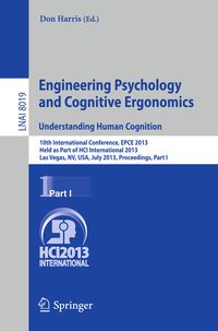 Produktbild: Engineering Psychology and Cognitive Ergonomics. Understanding Human Cognition