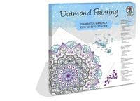 Produktbild: URSUS Erwachsenen-Bastelsets Diamond Painting, Diamanten Mandala, t&uuml;rkis/lila/anthrazit, Set 12