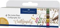 Produktbild Faber-Castell Tuschestifte Pitt Artist Pens Calligraphy, 4er Etui, Colours