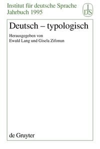 Bild vom Artikel Deutsch - Typologisch vom Autor Ewald Lang