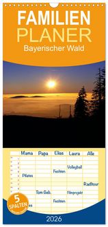 Produktbild: Familienplaner 2026 - Bayerischer Wald mit 5 Spalten (Wandkalender, 21 x 45 cm) CALVENDO