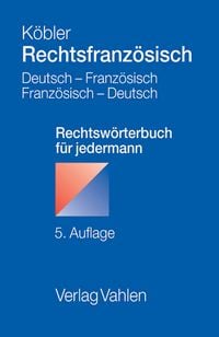 Produktbild: Rechtsfranz&ouml;sisch