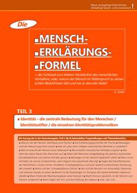 Produktbild: Die Mensch-Erkl&auml;rungsformel (Teil 3)