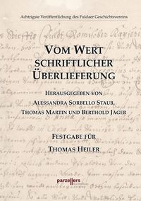 Produktbild: Vom Wert schriftlicher &Uuml;berlieferung