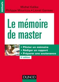 Produktbild: Le m&eacute;moire de master - 5e &eacute;d.