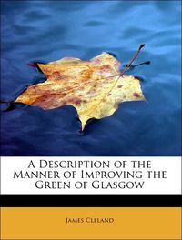 Produktbild: Cleland, J: Description of the Manner of Improving the Green