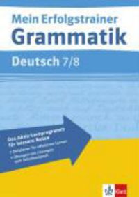 Produktbild: Mein Erfolgstrainer Grammatik Deutsch 7/8